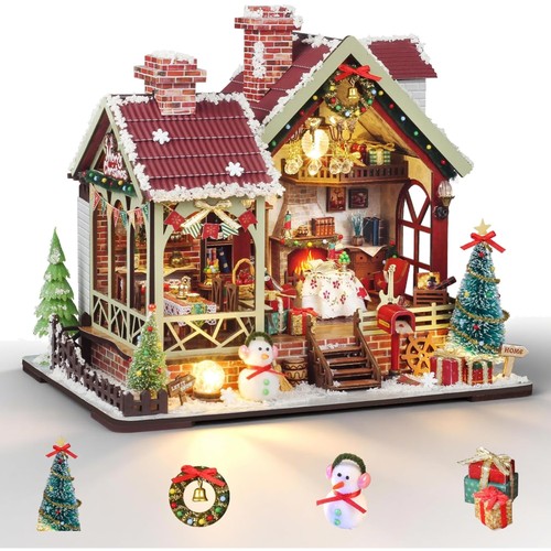 Mini puppenhaus weihnachten - mini,