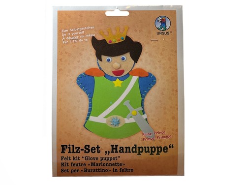 Bastelset handpuppe prinz - bastelset,