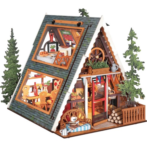 Puppenhaus holz miniatur - puppenhaus,