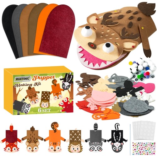 Handpuppen bastelset aus filz - handpuppen-bastelset,