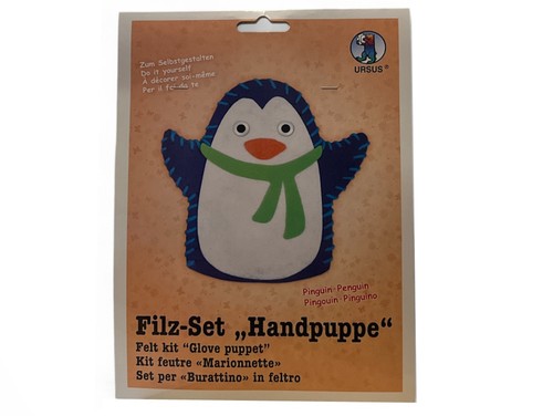Bastelset handpuppe pinguin - "handpuppe",