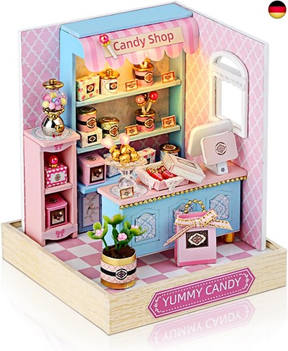 Diy puppenhaus miniatur - puppenhaus, mit