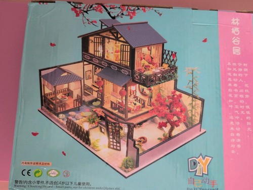 Miniatur bastelset puppenhaus - bastelset,