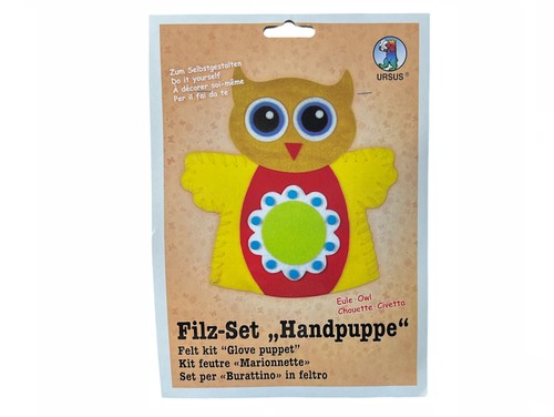 Bastelset handpuppe eule - bastelset,